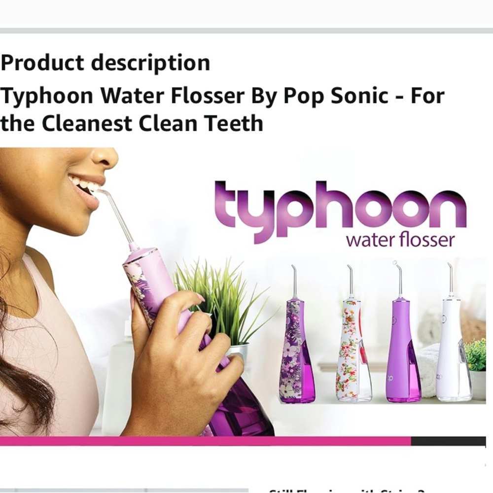 POP Sonic Typhoon Water Flosser